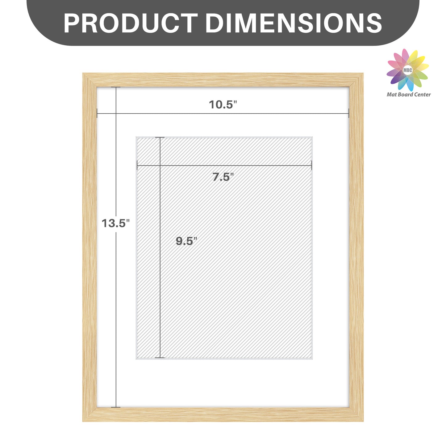 11x14 Picture Frame For 8x10 Picture With White Mat and Plexiglass Beige (8 Pcs per Box)