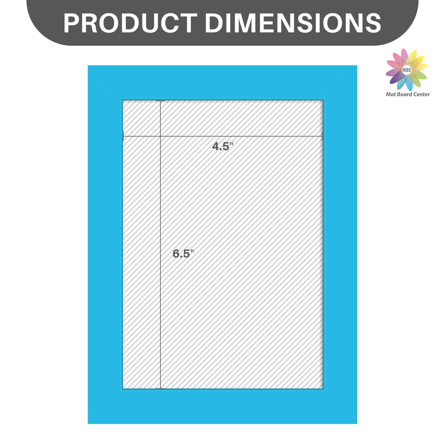 5x7 Picture Frame With Real Glass Blue (12 Pcs per Box)
