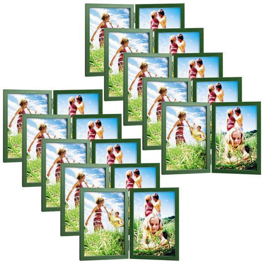 4x6 Double Picture Frame 10 Pack Green