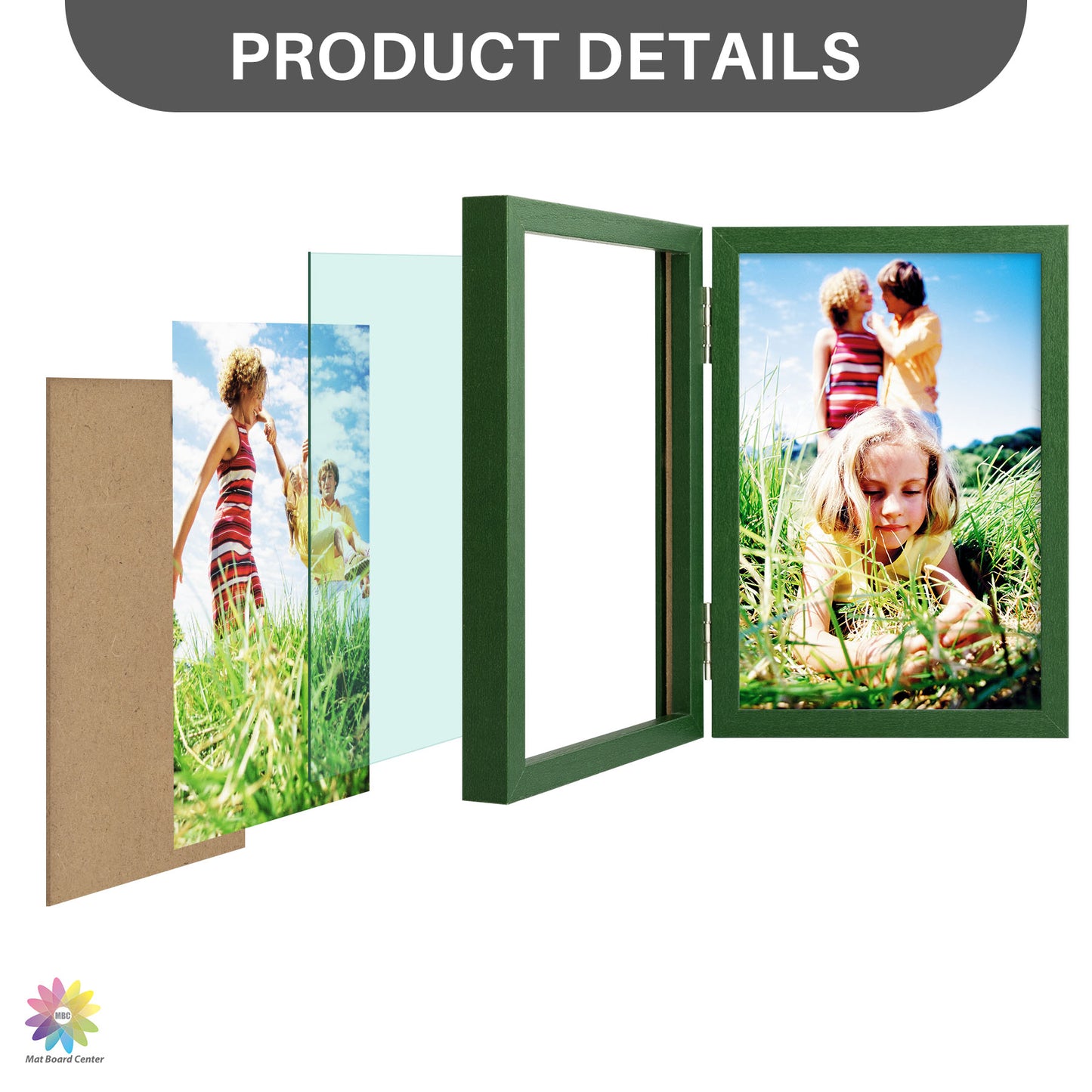 5x7 Double Picture Frame (10 Pcs Per Box)