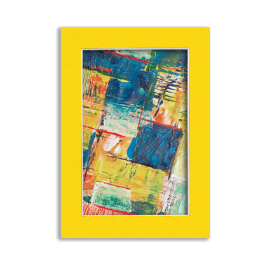 5x7 Economy Pre-Cut Mat For 4x6 Picture-Pack of 25 N212 Deep Yellow