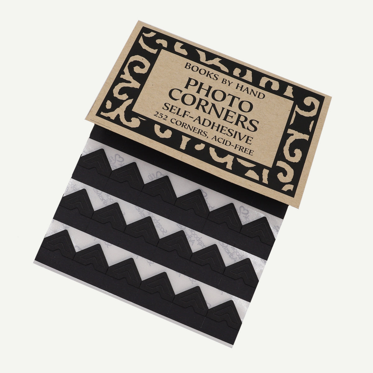 Books By Hand Self-Adhesive Photo Corners Black