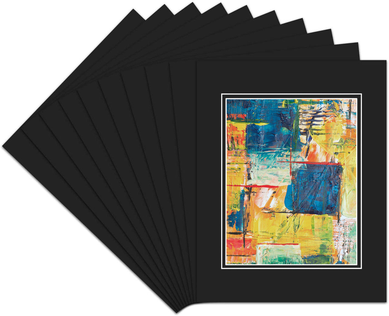 8x10 Double Mat For 5x7 Photos - Pack of 50