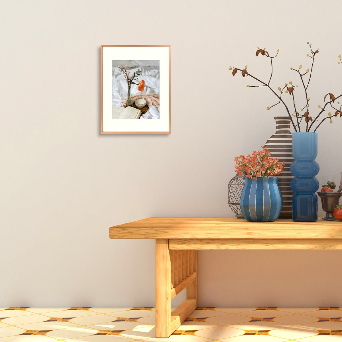 BOGO 11x14 Aluminum Frame for 8x10 Picture Rose Gold (6 Pcs Per Box)